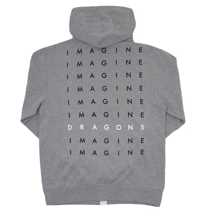 Imagine Dragons Stacked Pocket Logo Zippered Hooded Sweatshirt