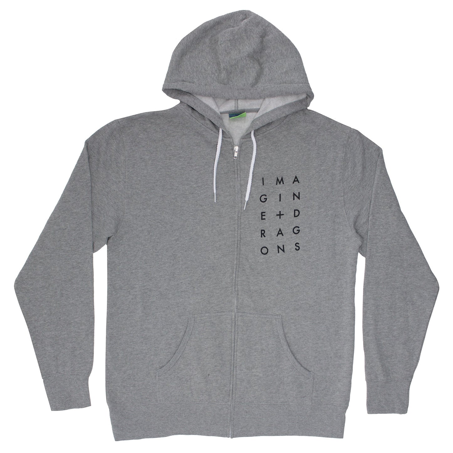 Imagine Dragons Stacked Pocket Logo Zippered Hooded Sweatshirt