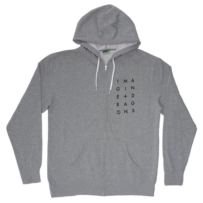 Imagine Dragons Stacked Pocket Logo Zippered Hooded Sweatshirt