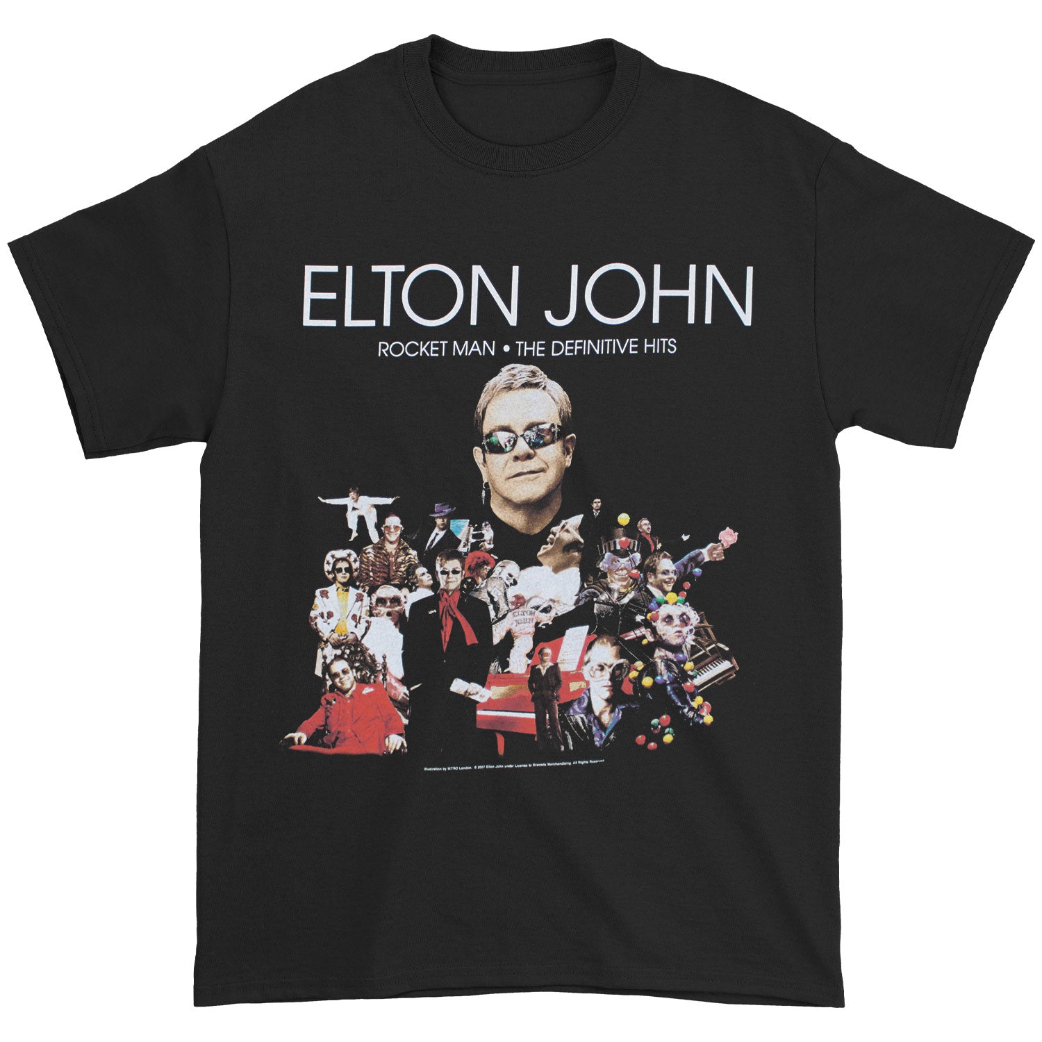 2009 Rocket Man Collage T-shirt