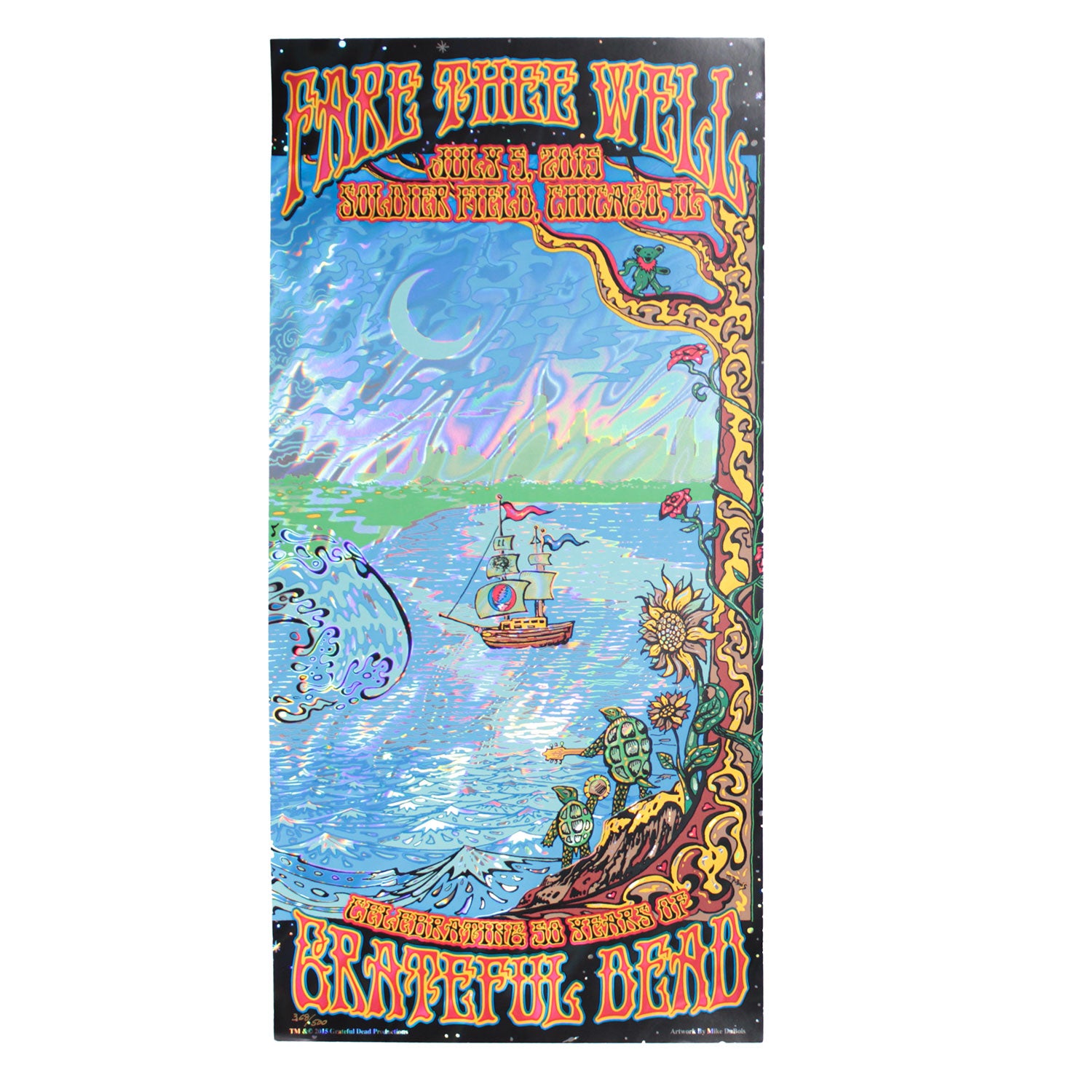 Fare Thee Well July 5 by Mike DuBois Limited Screenprint