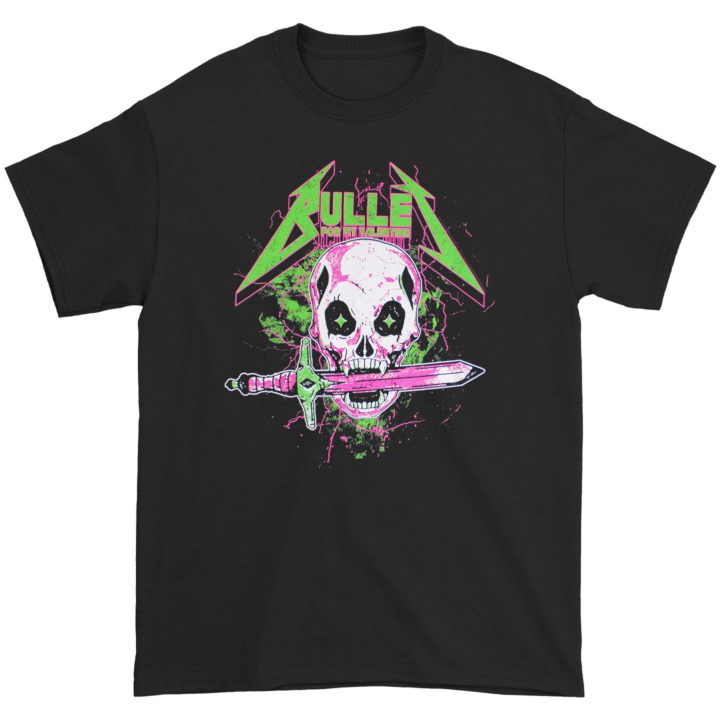 Bullet Skull With Sword T-shirt