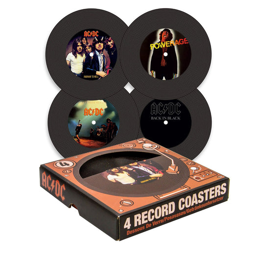 4 Record Coasters Set Coaster Set
