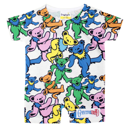 Swirling Bears Romper Bodysuit