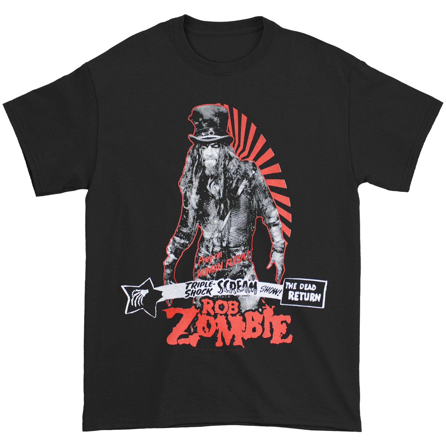 Rob Zombie Triple-Shock Scream Show! The Dead Return T-shirt