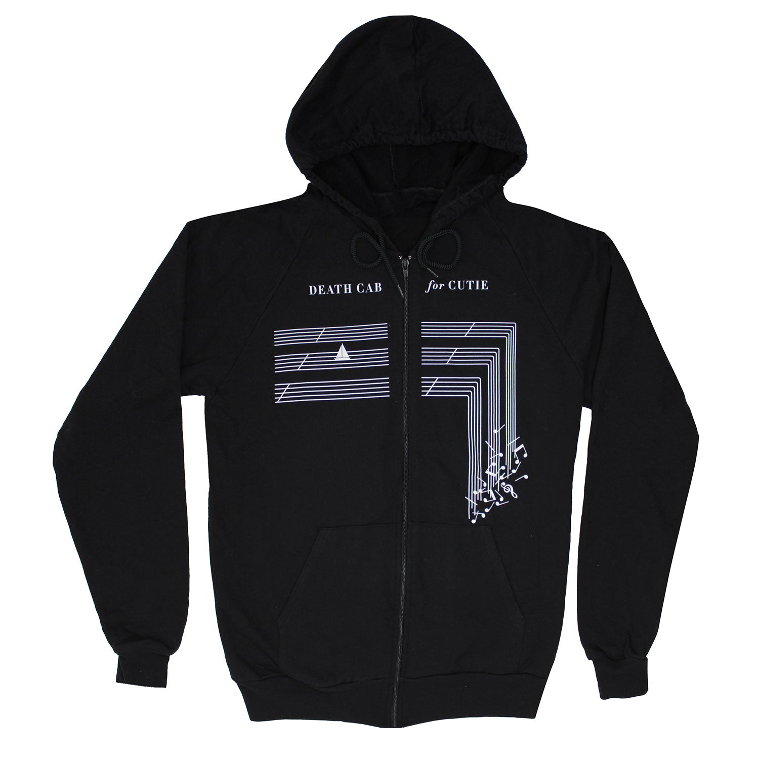 Death Cab For Cutie Sheet Music Zippered Hooded Sweatshirt