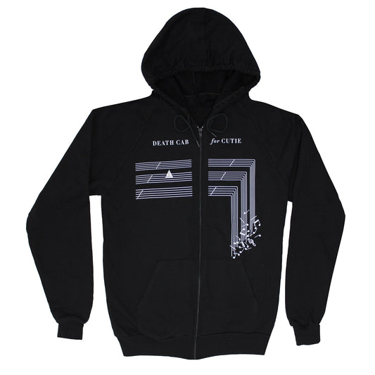 Death Cab For Cutie Sheet Music Zippered Hooded Sweatshirt