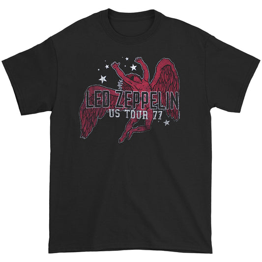 Led Zeppelin Red Icarus Stars US '77 Slim Fit T-shirt
