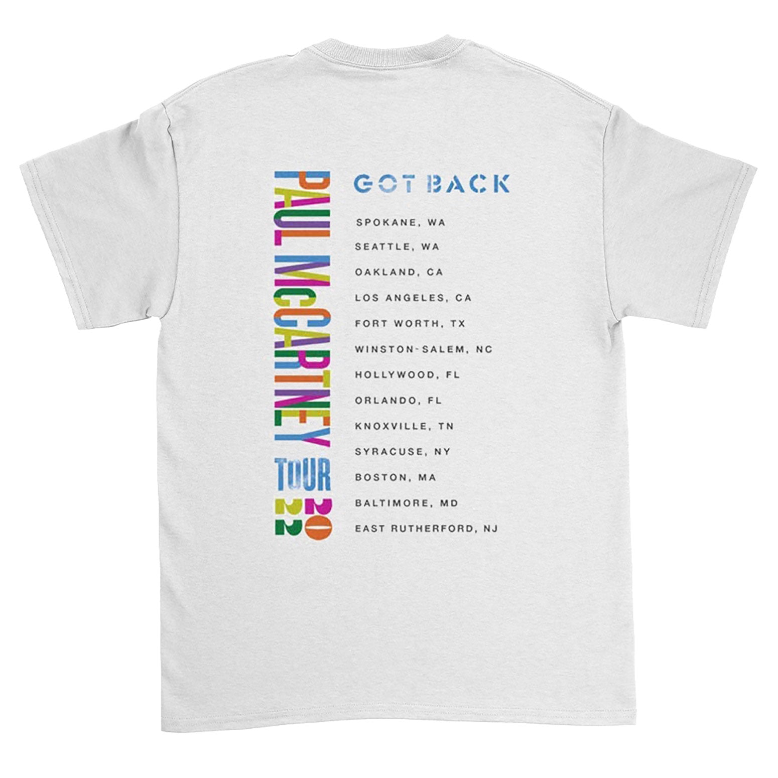 Paul Mccartney Got Back Tour T-shirt 453893 | Rockabilia Merch Store