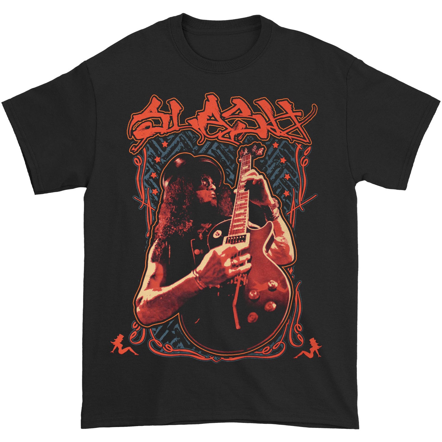 Ornate Framed Guitar Photo T-shirt