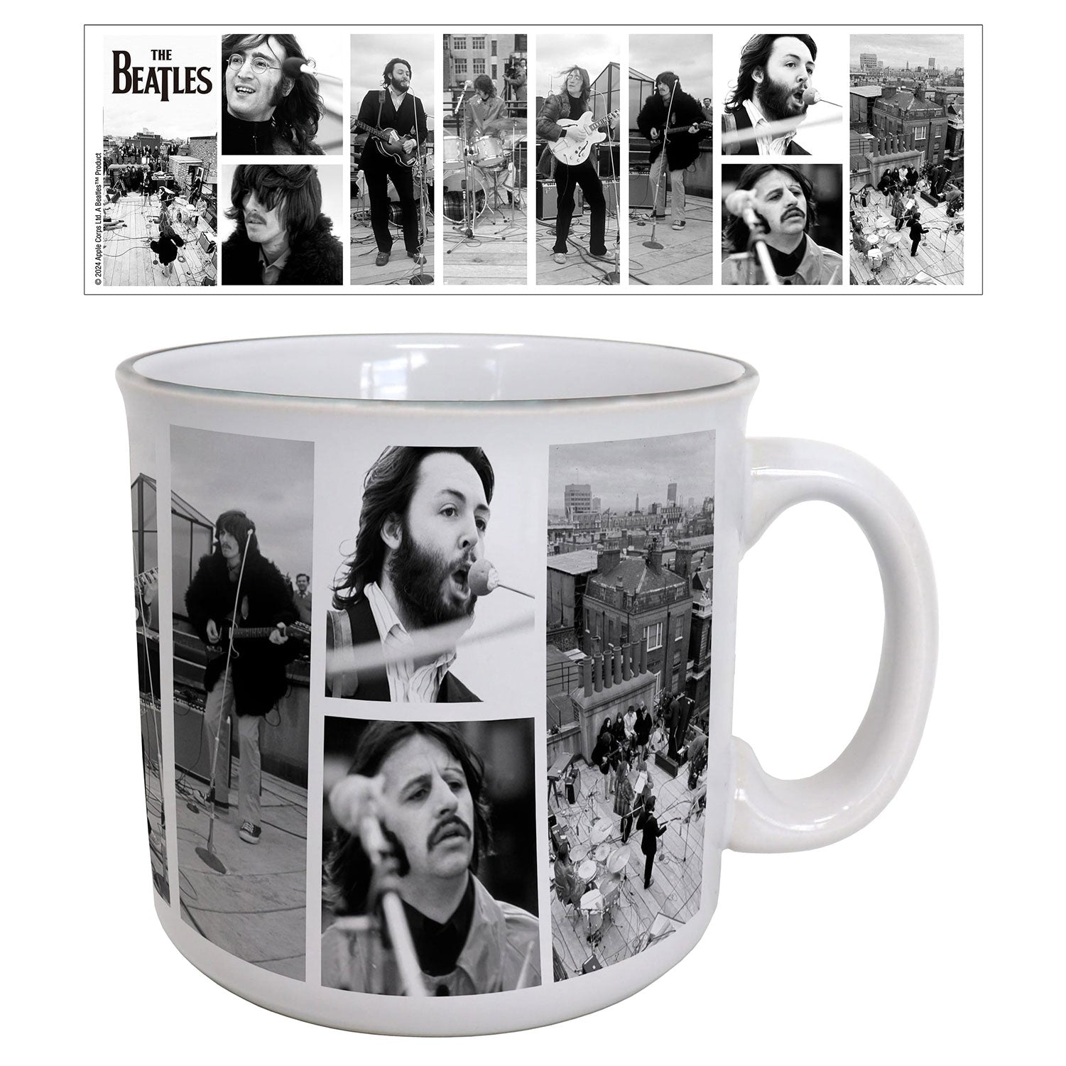 The Beatles Rooftop Concert (Collage) Coffee Mug