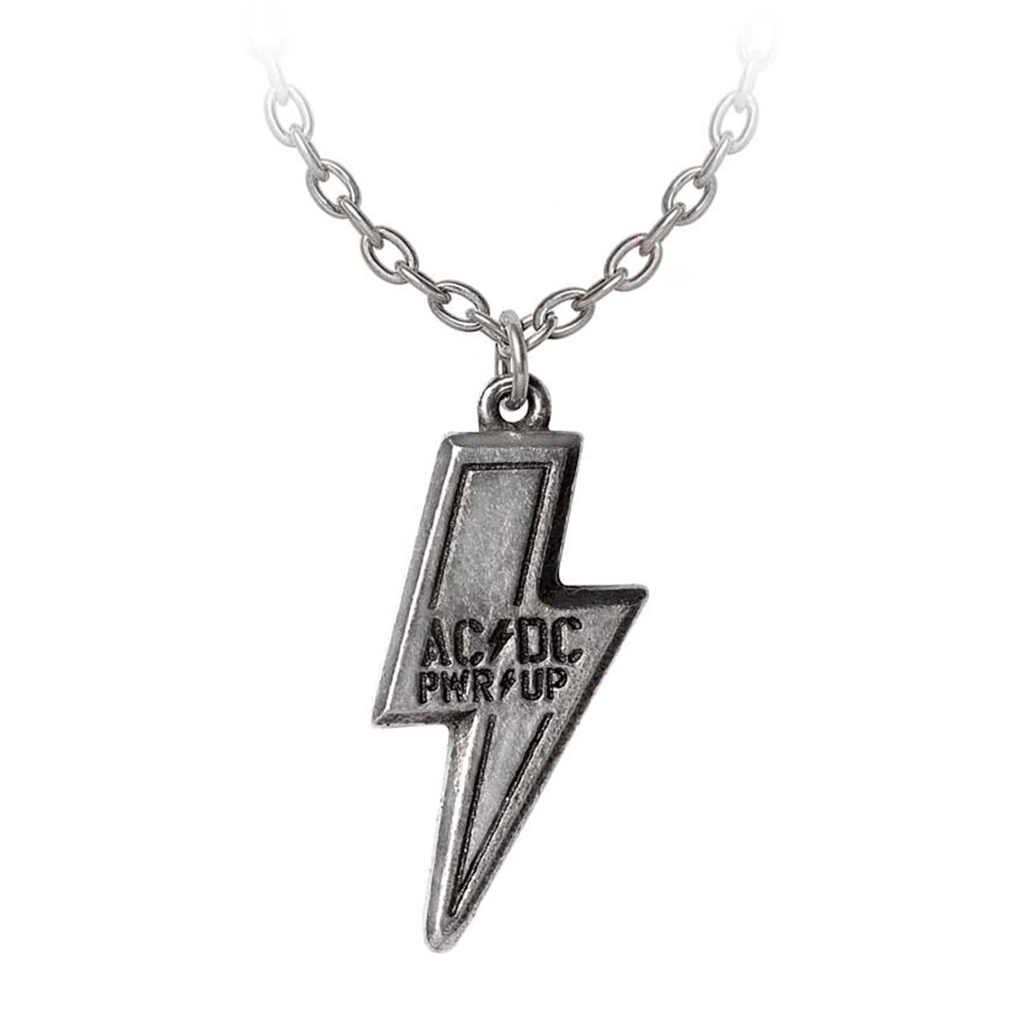 PWR/UP Flash Logo Pendant Necklace