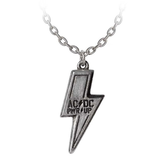 PWR/UP Flash Logo Pendant Necklace