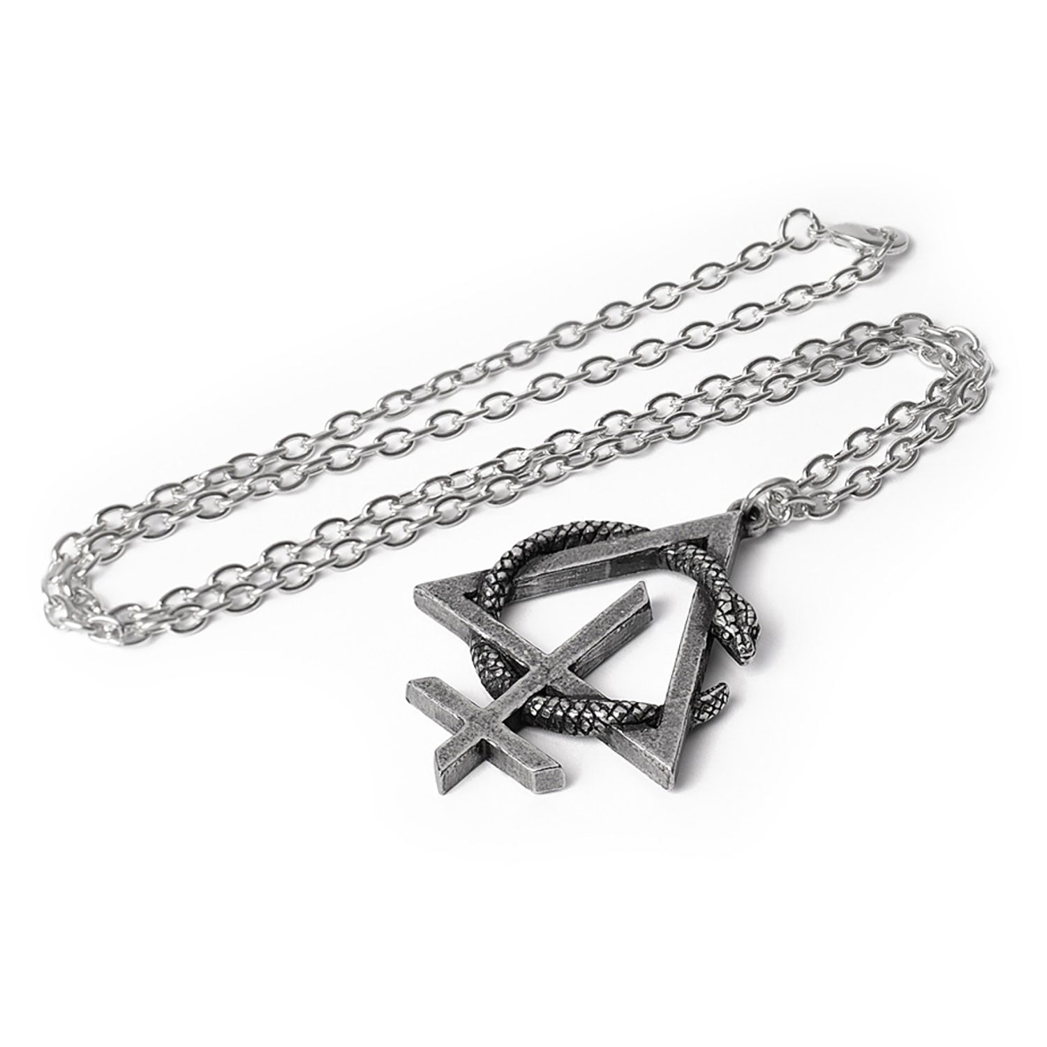 Behemoth Opvs Contra Natvram Snake Symbol Pendant Necklace