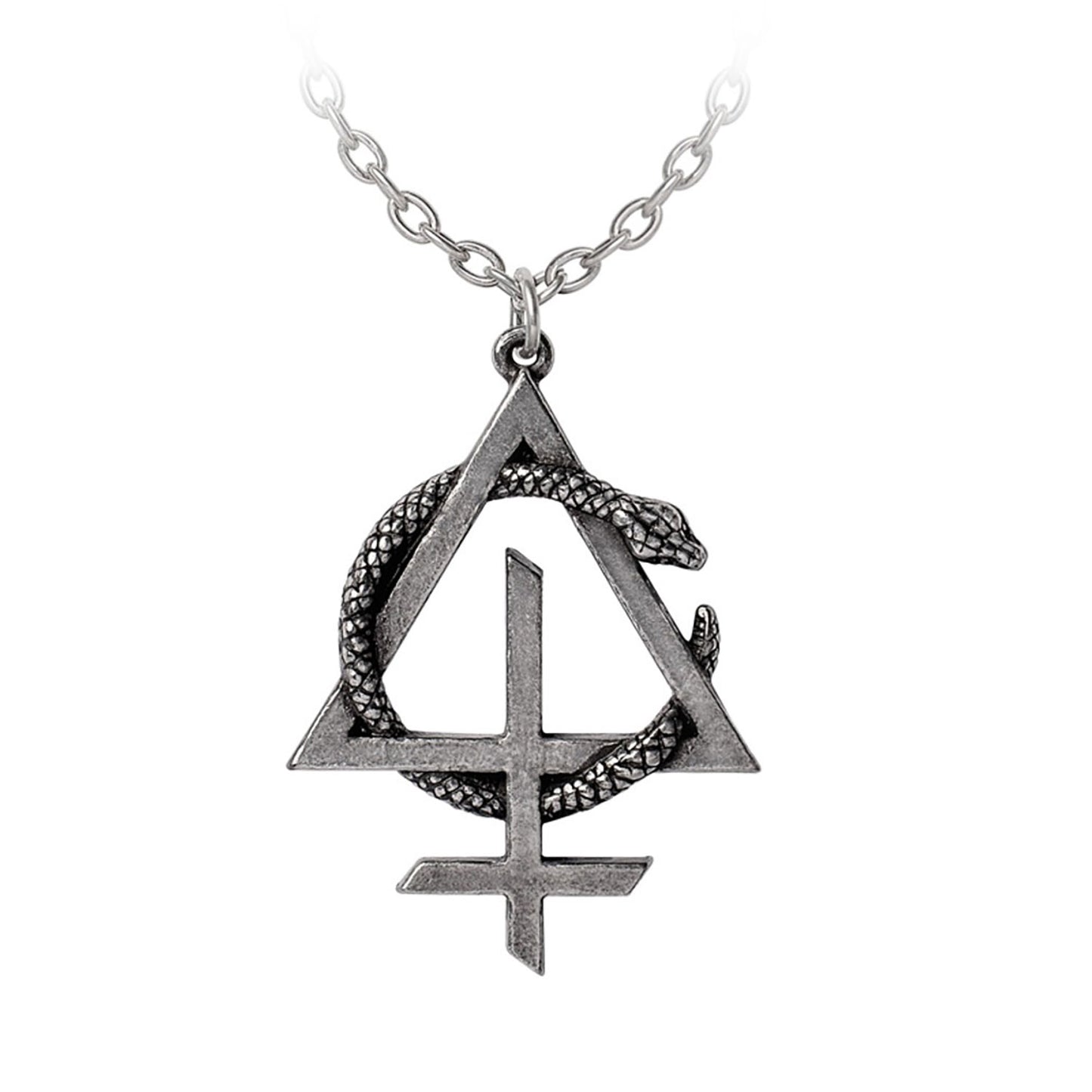 Behemoth Opvs Contra Natvram Snake Symbol Pendant Necklace