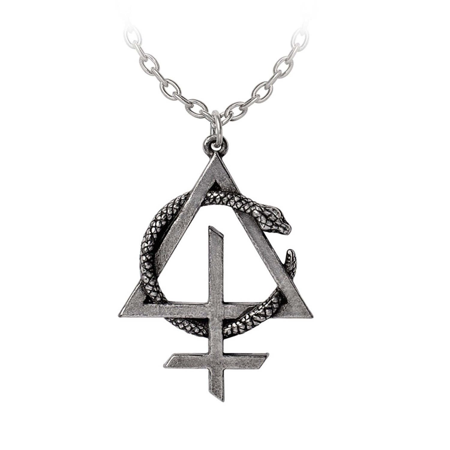 Behemoth Opvs Contra Natvram Snake Symbol Pendant Necklace