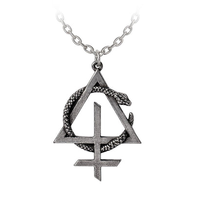 Behemoth Opvs Contra Natvram Snake Symbol Pendant Necklace