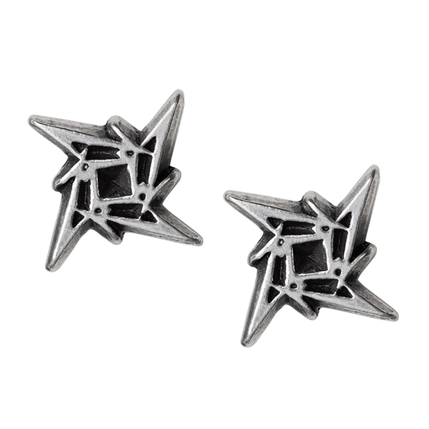 Metallica Ninja Star Logo Ear Studs Earrings