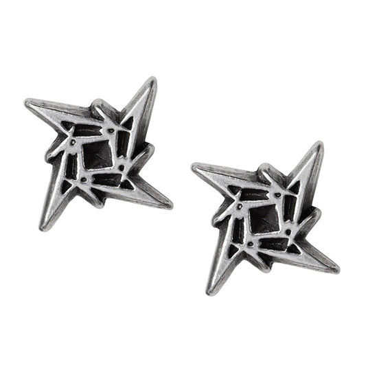 Metallica Ninja Star Logo Ear Studs Earrings