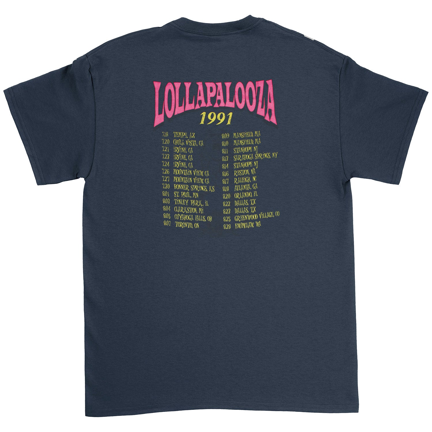 Lollapalooza 1991 T-shirt | Lollapalooza Merch Store