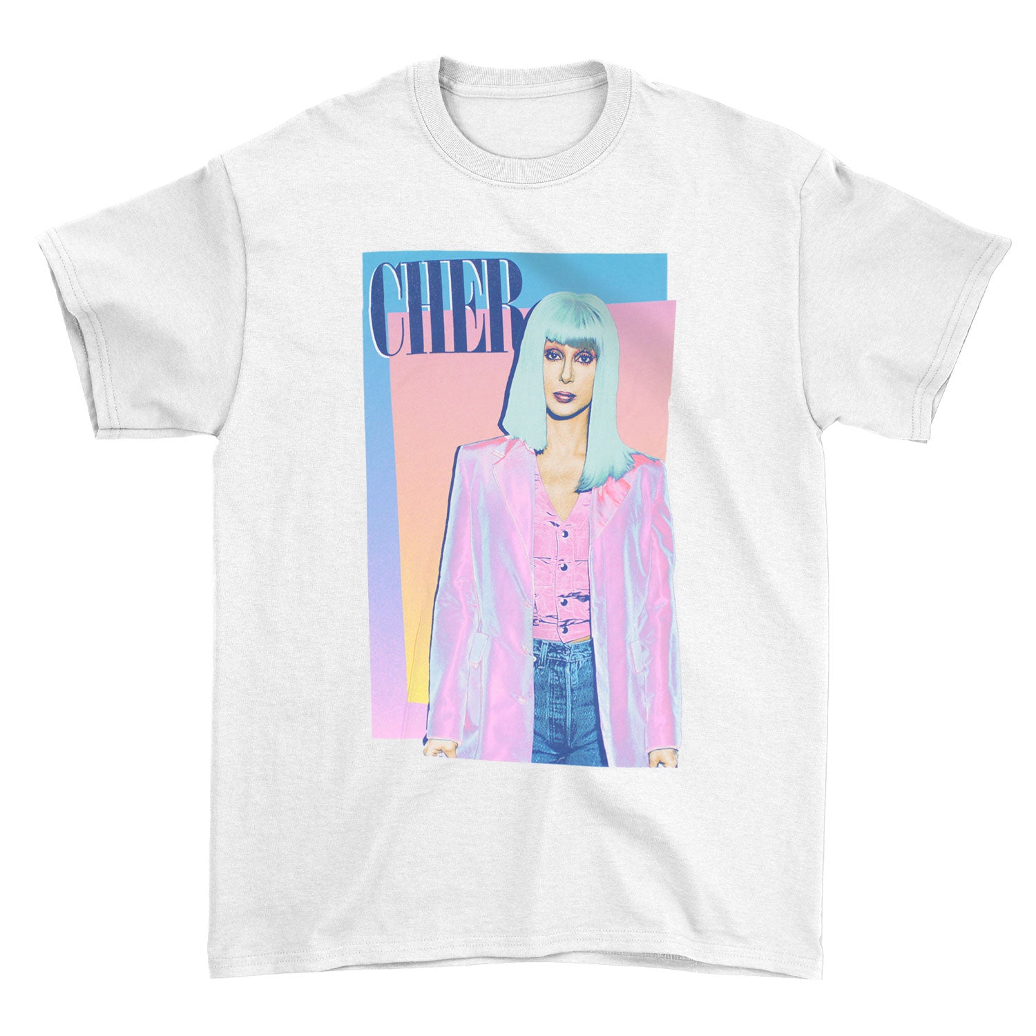 Multicolor Boxed Photo & Logo T-shirt