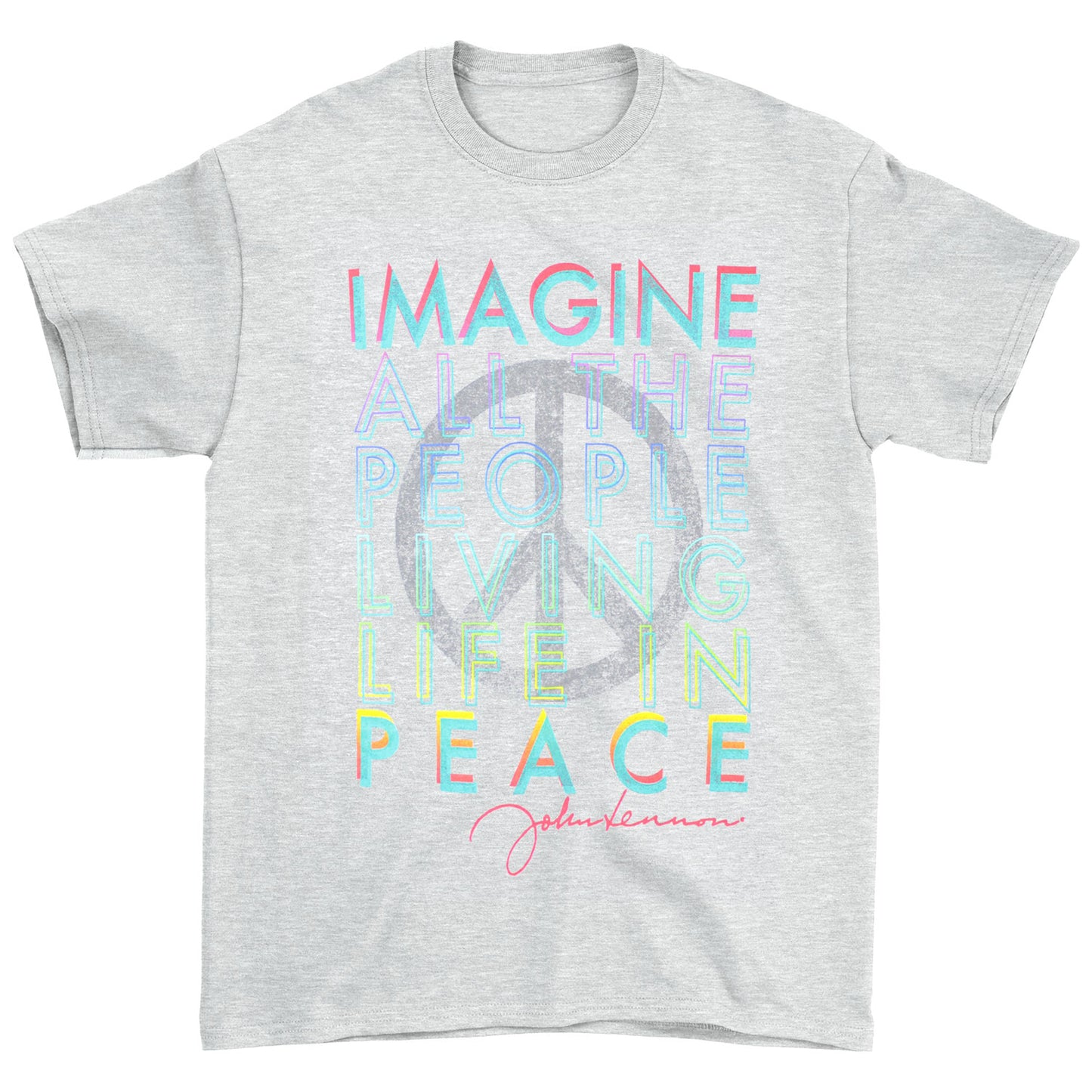 Imagine All The People Living Life In Peace T-shirt