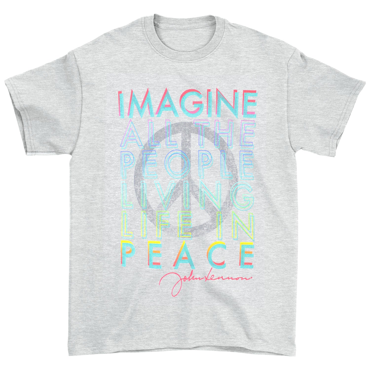 Imagine All The People Living Life In Peace T-shirt
