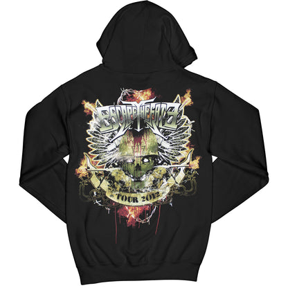 Escape The Fate Tour 2012 Zippered Hooded Sweatshirt
