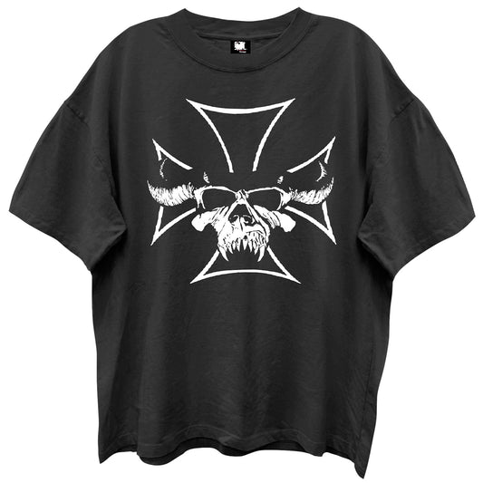 Iron Cross Skull Vintage T-shirt