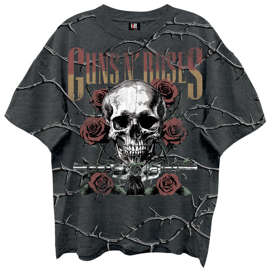 GNR Skull Roses Vintage T-shirt