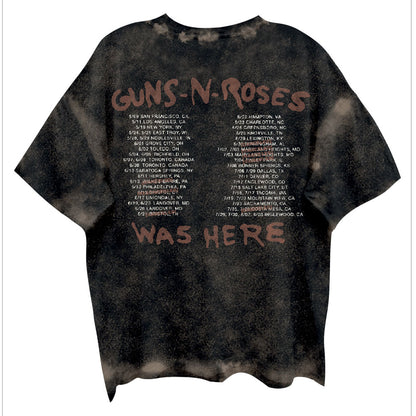 GNR Skeletons Live Vintage T-shirt