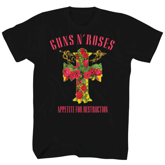 GNR Rose Yellow Cross T-shirt