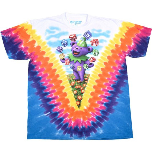 Grateful Dead Jugglin Bear Tie Dye T-shirt