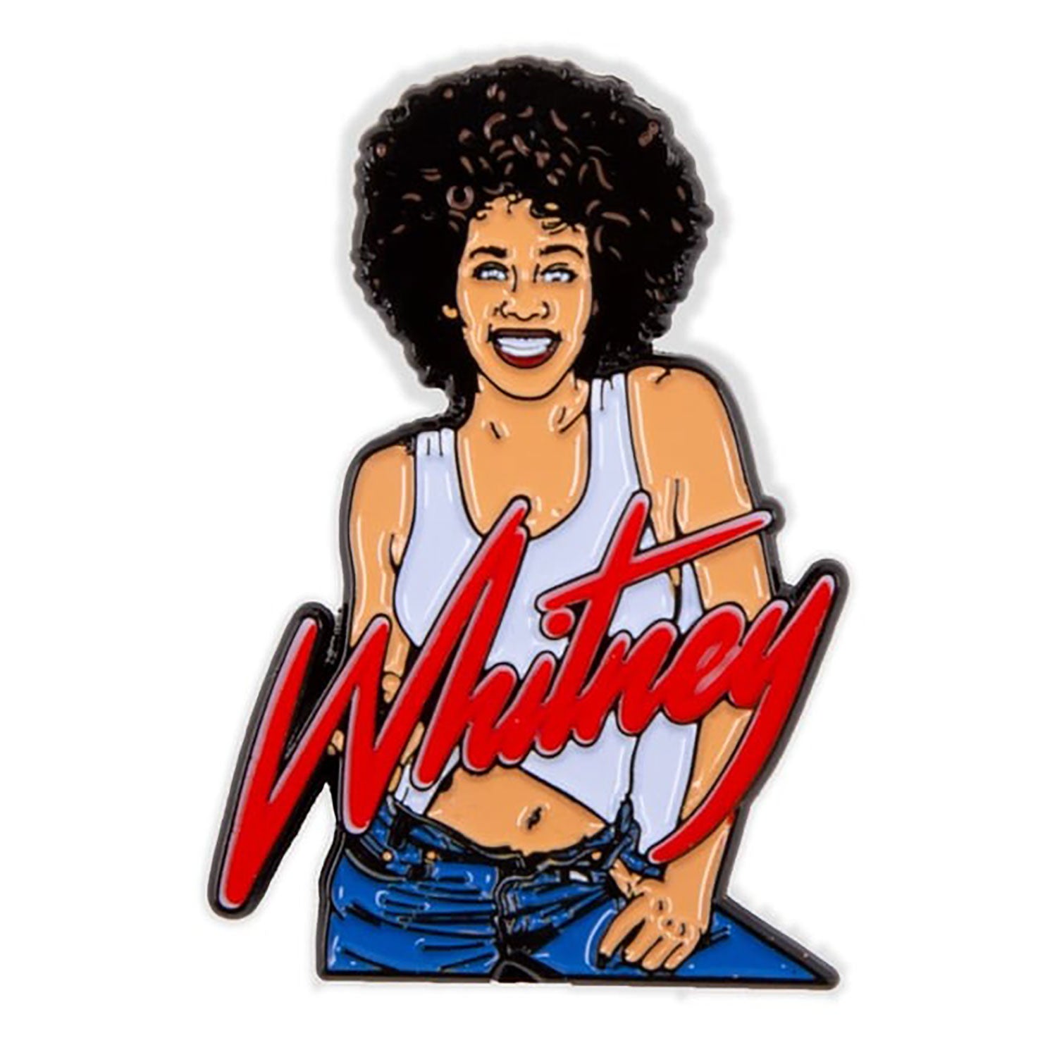 Whitney Enamel Pin Pewter Pin Badge