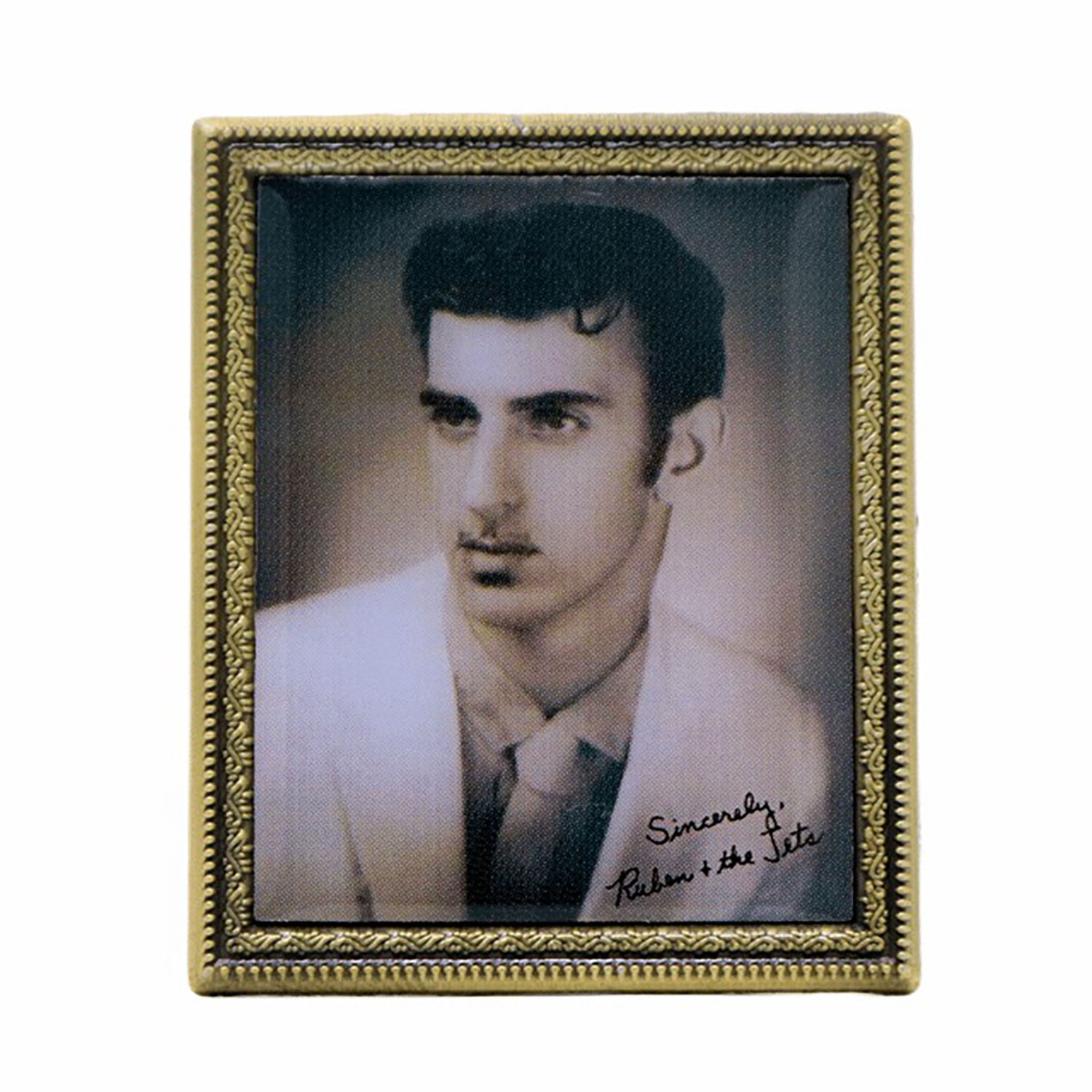 High School Photo With Magnet Add On Pewter Pin Badge