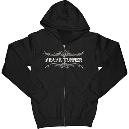 Made in England Logo Zippered Hooded Sweatshirt