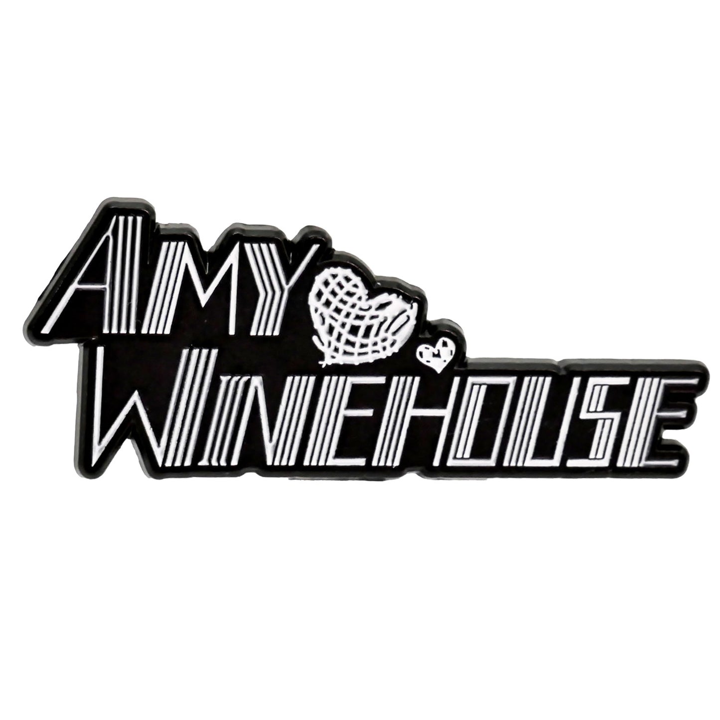 Hearts Logo Pewter Pin Badge