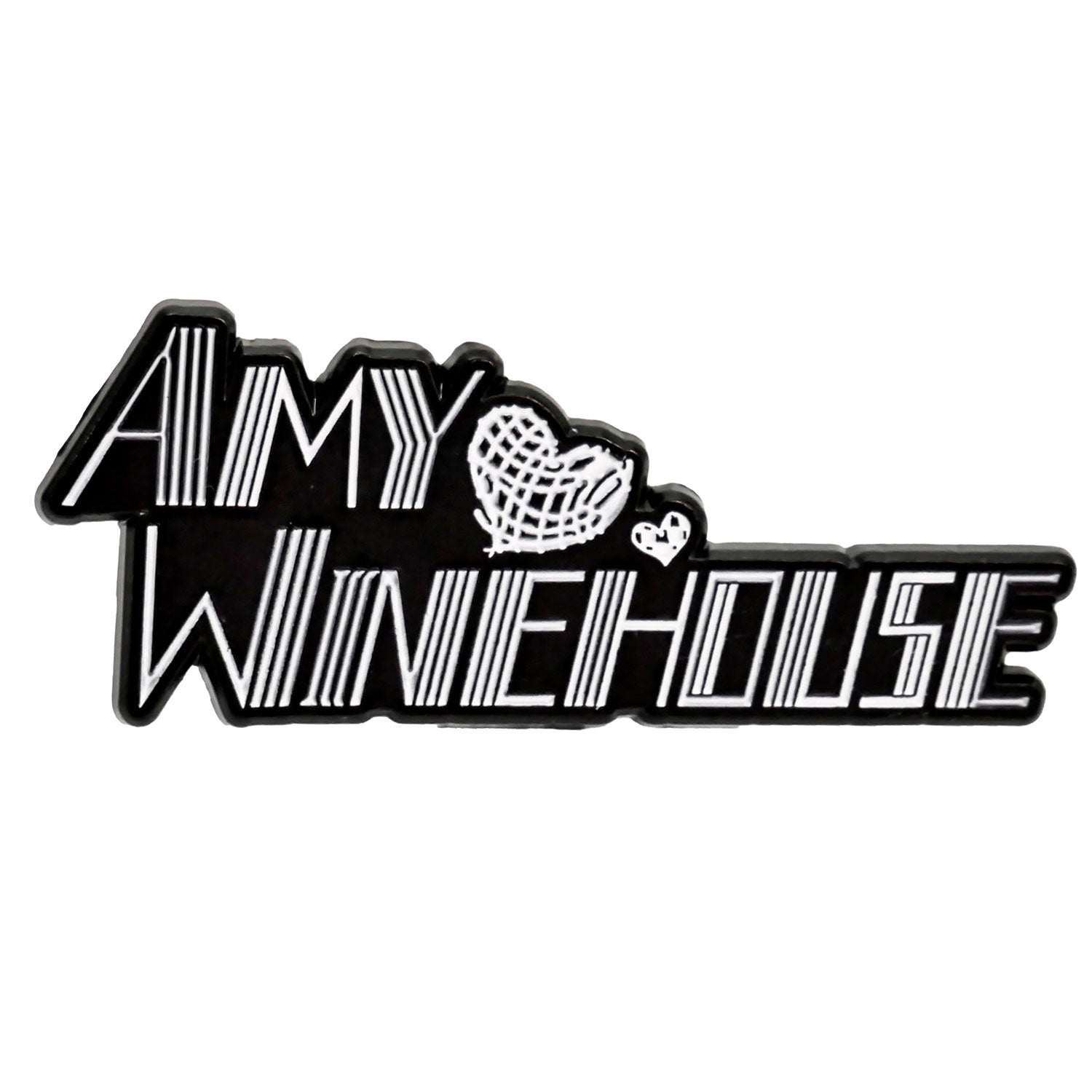 Hearts Logo Pewter Pin Badge