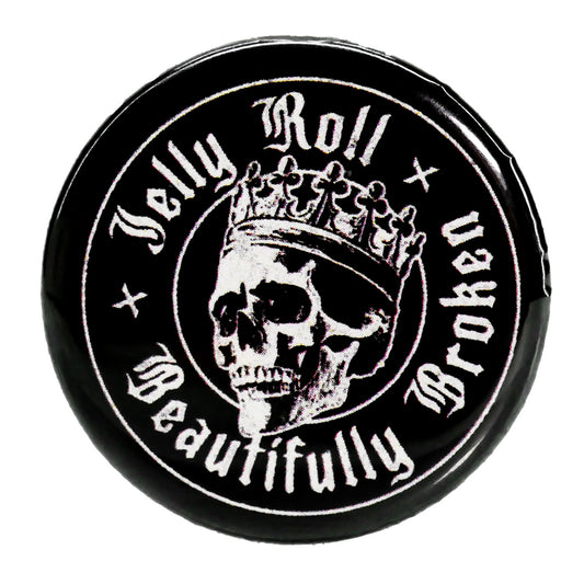 Jelly Roll Skull Seal Button