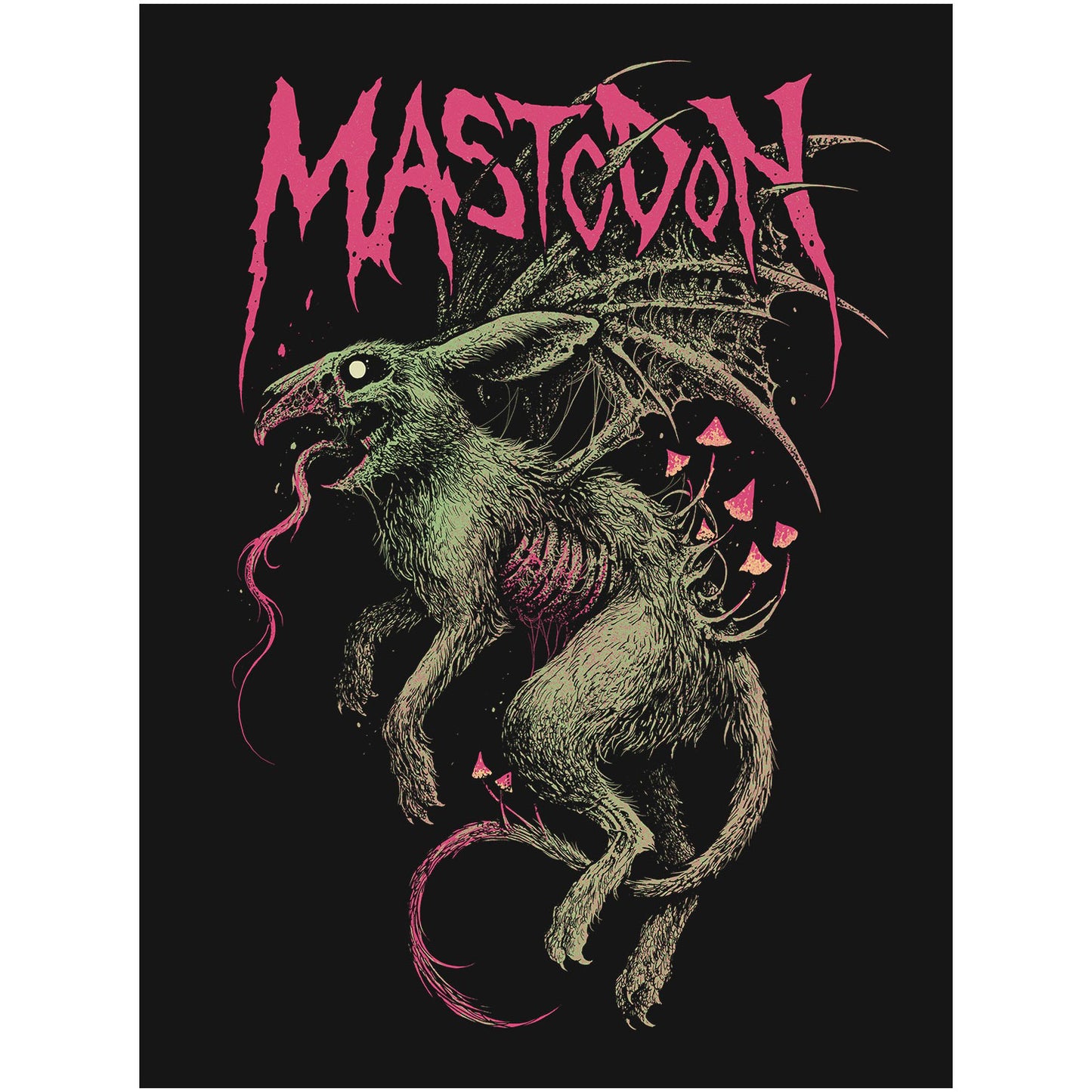 The Beaster by Rob Borbas (aka Grindesign) (Rockabilia Exclusive) Limited Screenprint