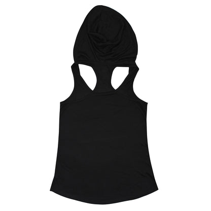 Red Rhinestones Drop T Logo Hoodie Tank Womens Tank