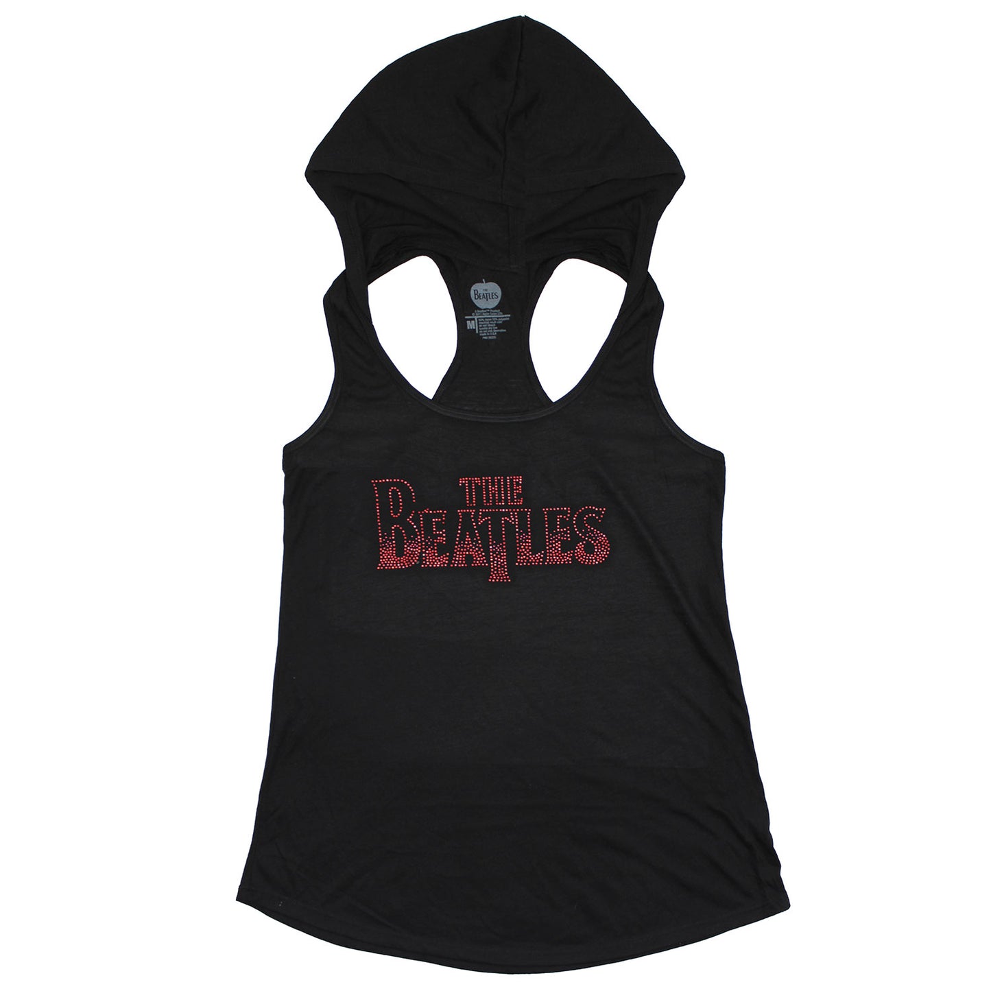 Red Rhinestones Drop T Logo Hoodie Tank Womens Tank