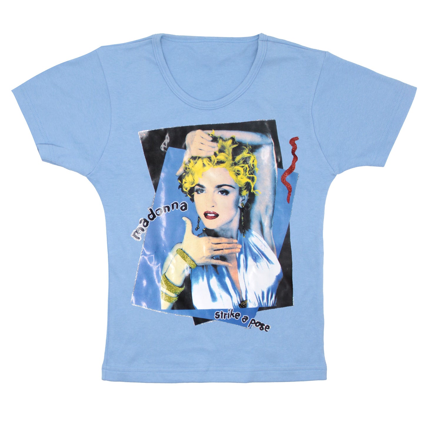 Madonna strike a pose Babydoll Junior Top Front