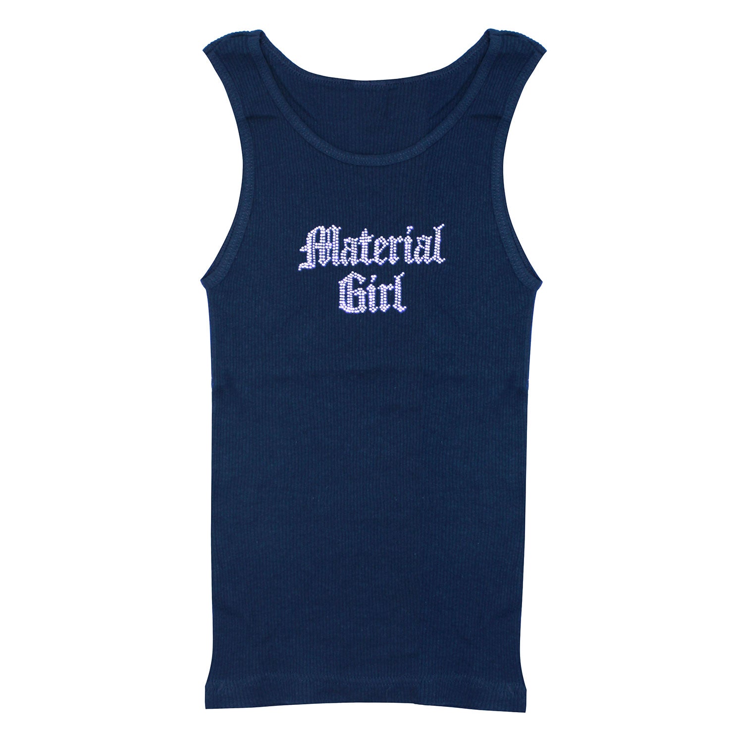 Material Girl Rhinestones Babydoll Tank Womens Tank