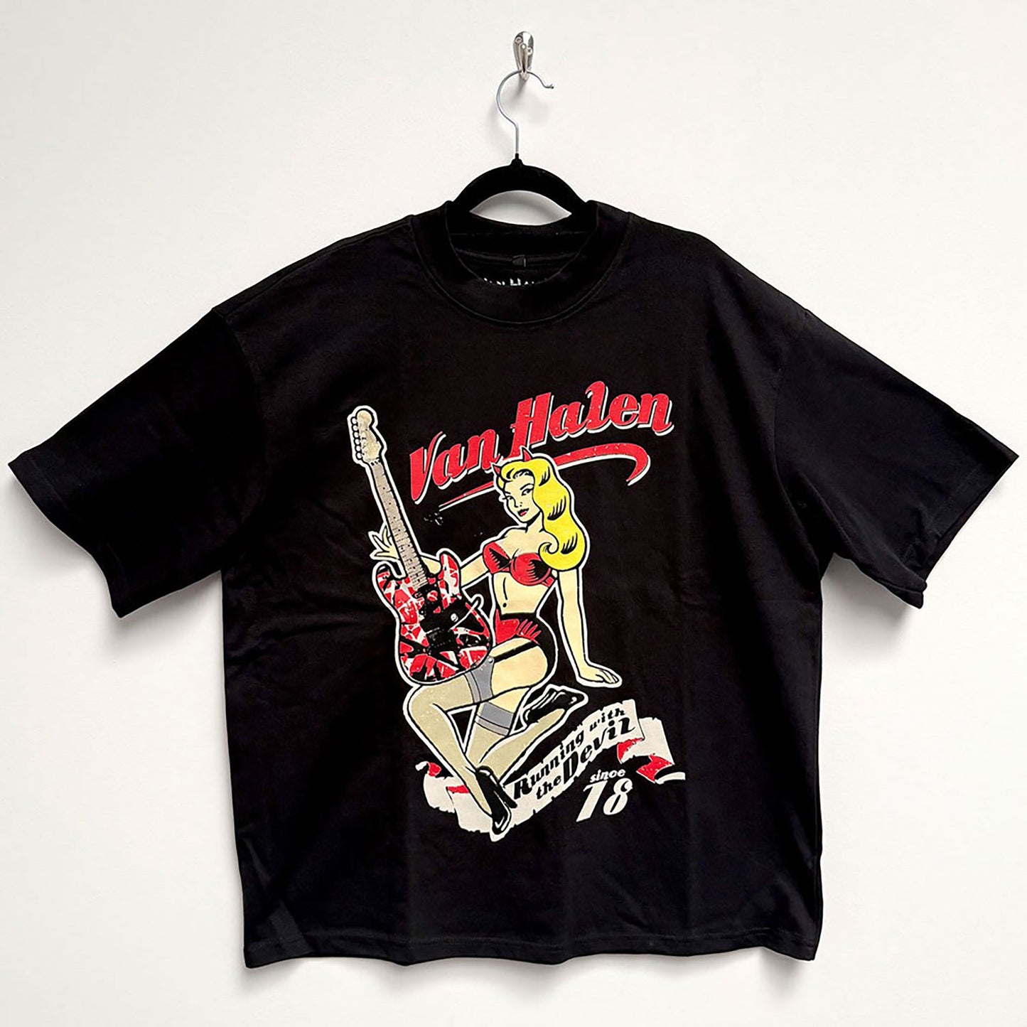 Running With The Devil Oversized Boxy Tee Vintage T-shirt
