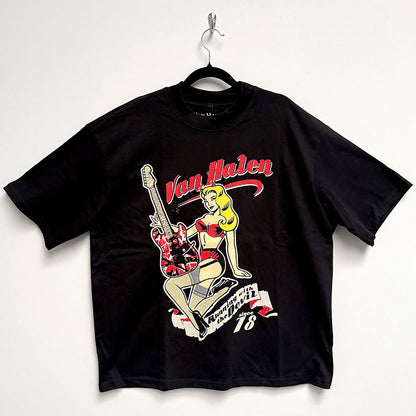 Running With The Devil Oversized Boxy Tee Vintage T-shirt