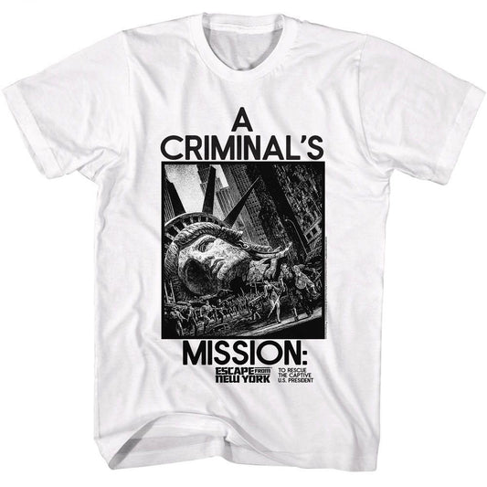 Escape From New York A Criminals Mission T-shirt