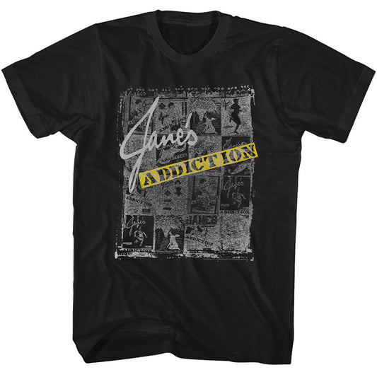 Janes Addiction Newspaper Collage T-shirt