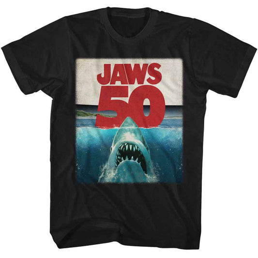 Jaws 50th Shark Under Water T-shirt