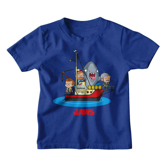 Jaws Kawaii Jaws Boat Kids Childrens T-shirt